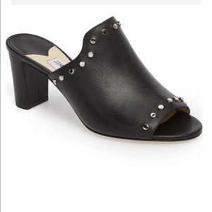 Jimmy Choo Myla Studded Mule Black sz 39 / 8.5